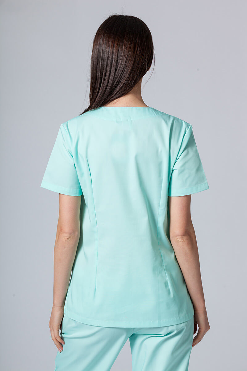 Komplet medyczny damski Sunrise Uniforms Basic Classic (bluza Light, spodnie Regular) miętowy-3