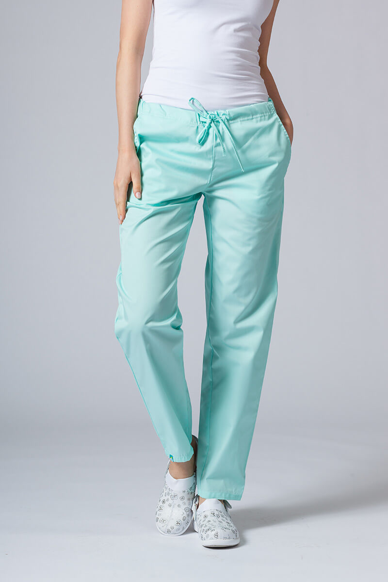 Komplet medyczny damski Sunrise Uniforms Basic Classic (bluza Light, spodnie Regular) miętowy-6