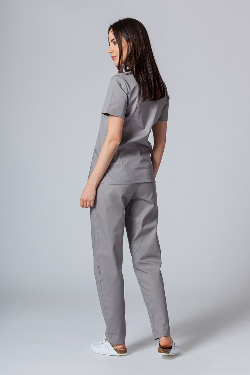 Komplet medyczny damski Sunrise Uniforms Basic Classic (bluza Light, spodnie Regular) szary-1
