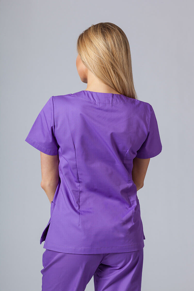 Komplet medyczny Sunrise Uniforms fioletowy (z bluzą taliowaną)-3