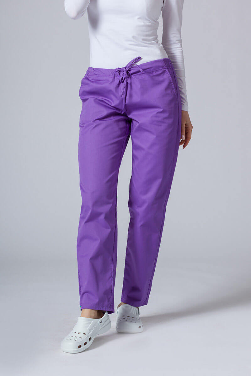 Komplet medyczny damski Sunrise Uniforms Basic Classic (bluza Light, spodnie Regular) fioletowy-5