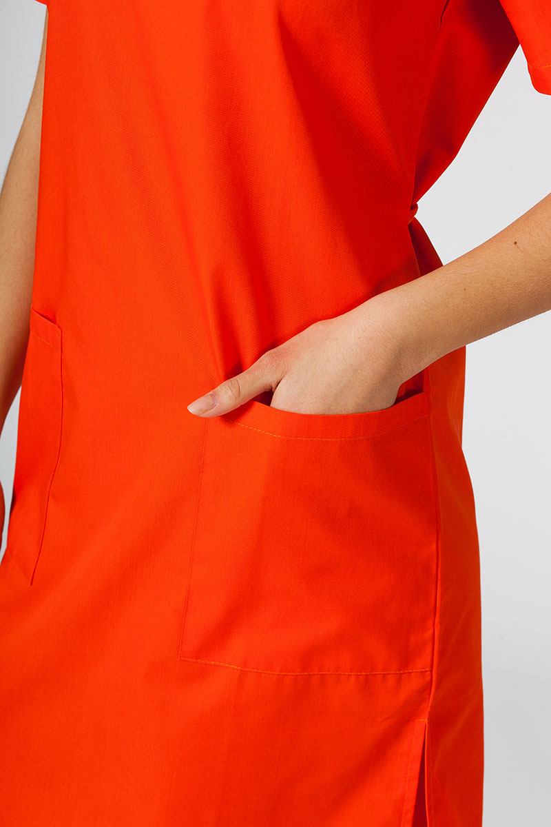 Sukienka medyczna damska prosta Sunrise Uniforms pomarańczowa-3