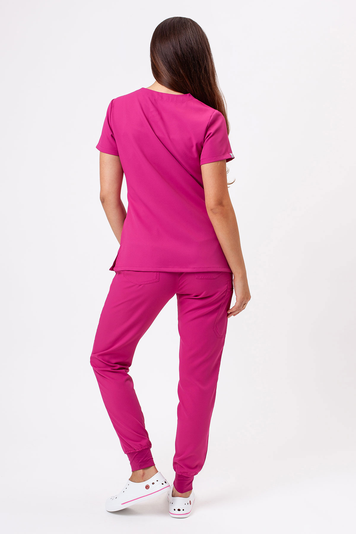 Bluza medyczna damska Sunrise Lite Shift malinowa-6