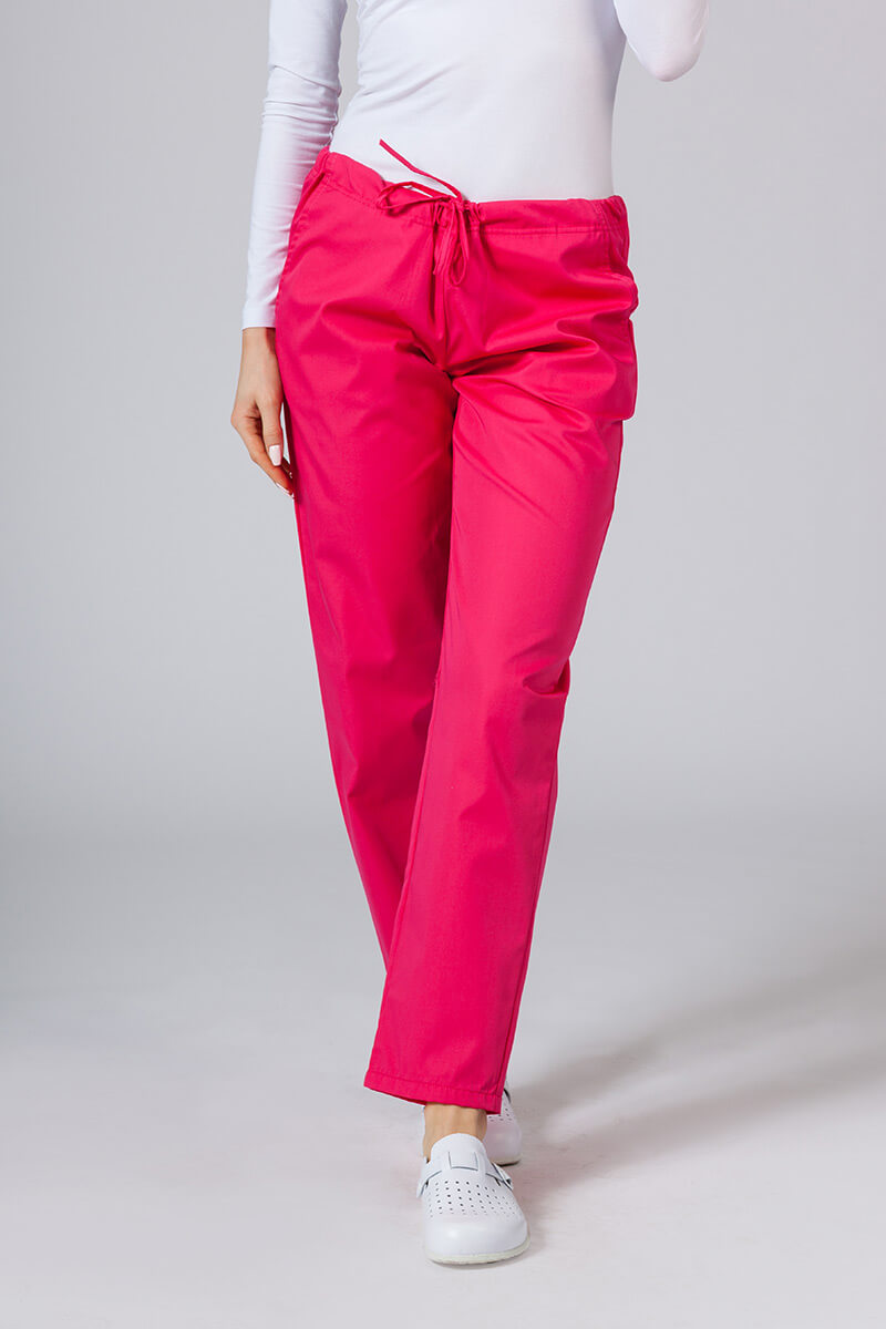 Komplet medyczny damski Sunrise Uniforms Basic Classic (bluza Light, spodnie Regular) malinowy-5