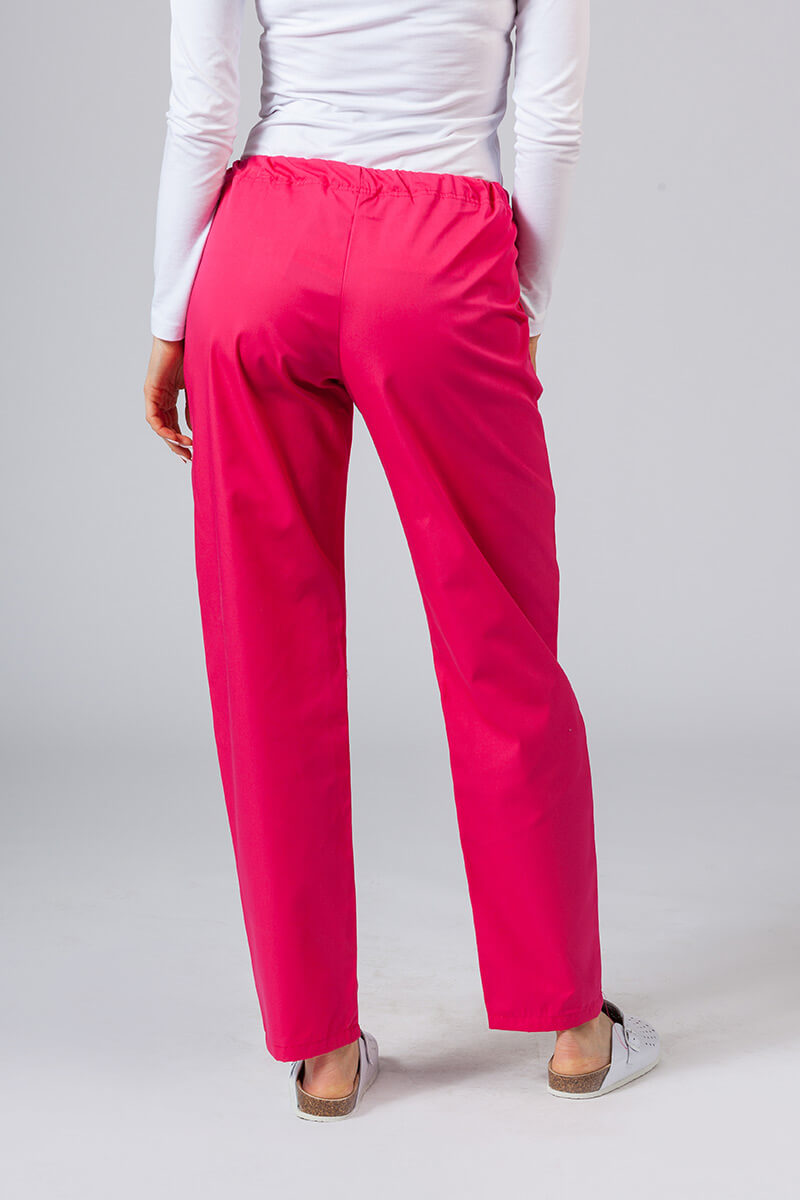 Komplet medyczny damski Sunrise Uniforms Basic Classic (bluza Light, spodnie Regular) malinowy-4