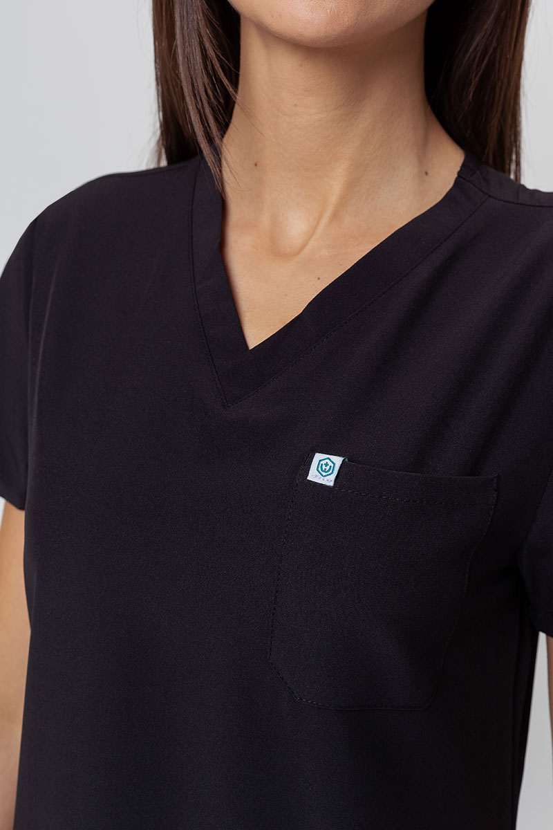 Bluza medyczna damska Uniforms World 309TS™ Valiant czarna-2