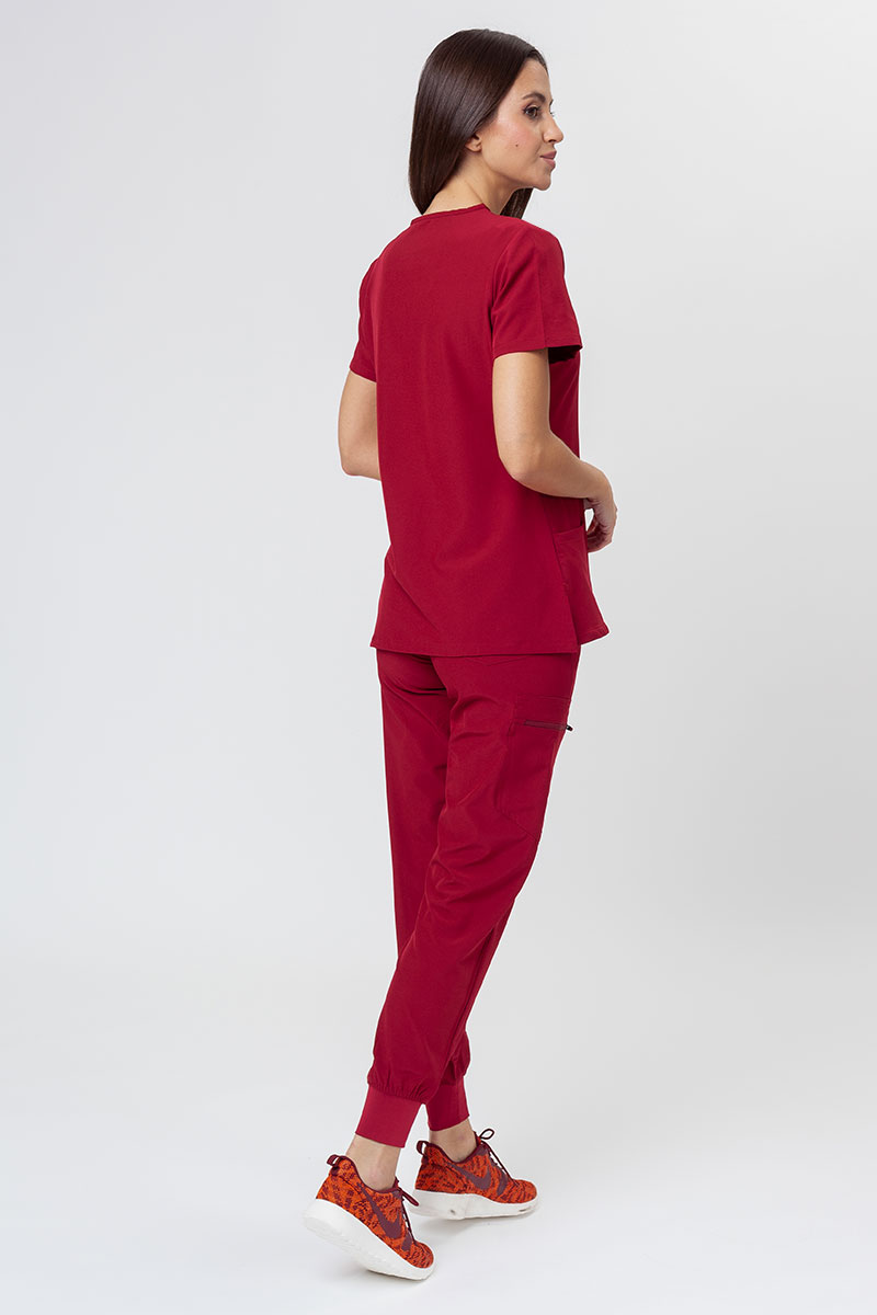 Bluza medyczna damska Uniforms World 309TS™ Valiant burgundowa-5
