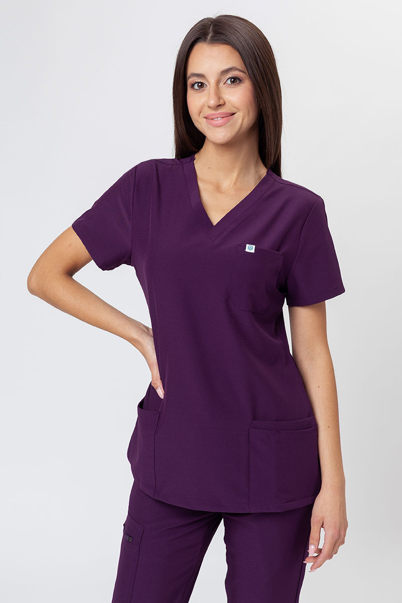 Komplet medyczny damski Uniforms World 309TS™ Valiant bakłażanowy-2