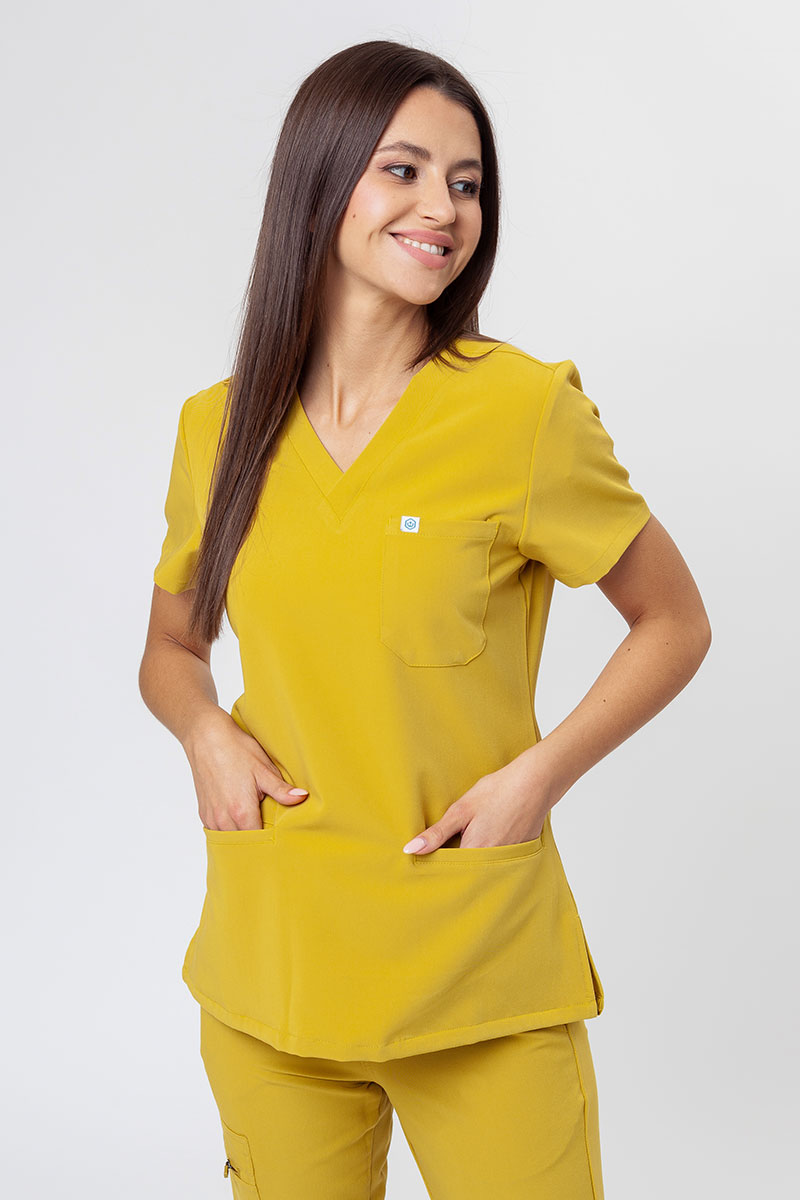 Komplet medyczny damski Uniforms World 518GTK™ Phillip On-Shift żółty-2