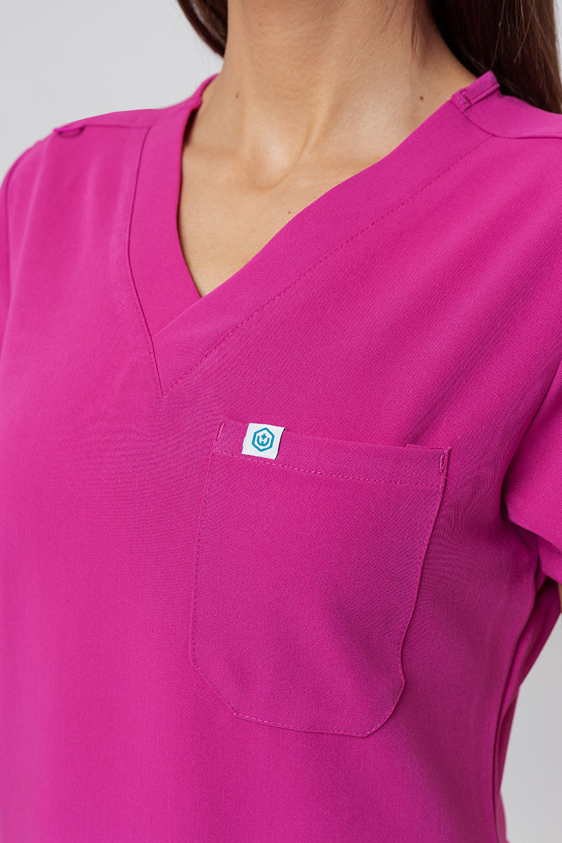 Bluza medyczna damska Uniforms World 518GTK™ Phillip On-Shift malinowa-2