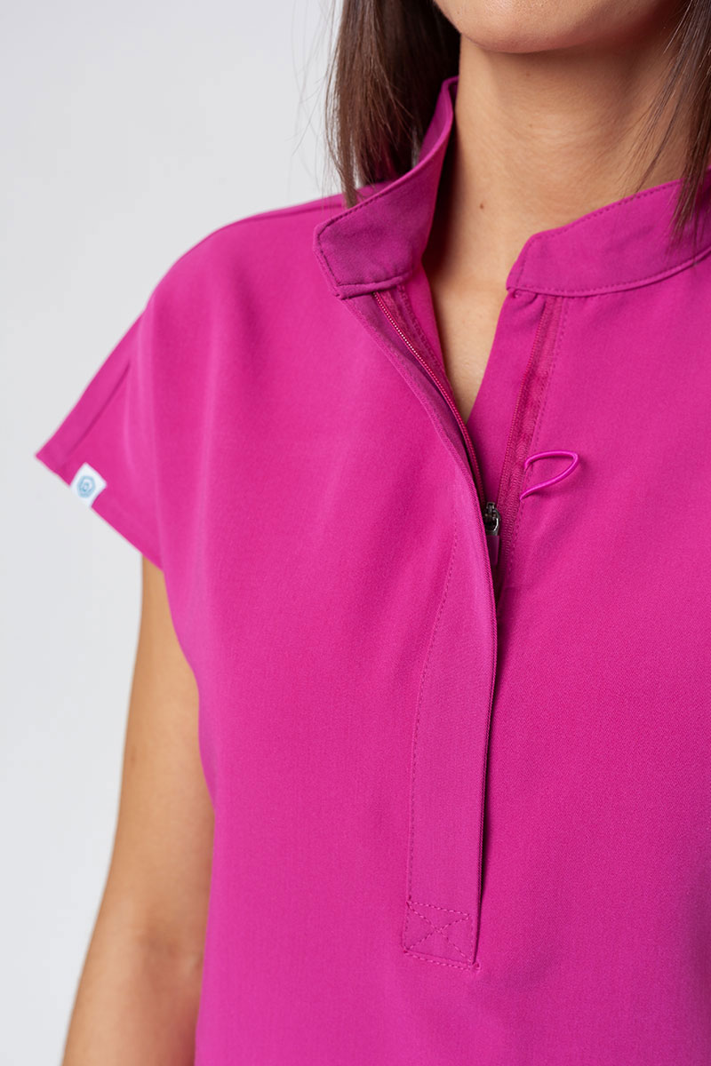 Bluza medyczna damska Uniforms World 518GTK™ Avant On-Shift malinowa-3