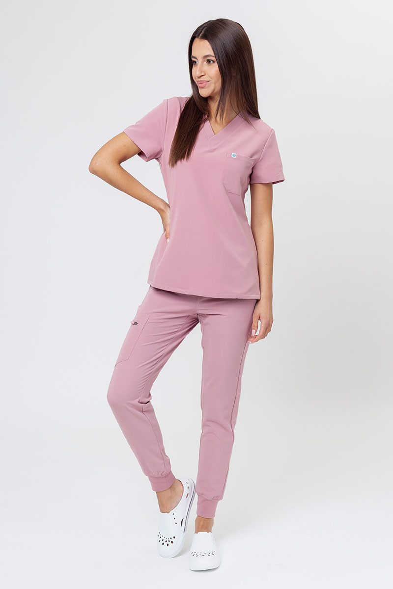 Bluza medyczna damska Uniforms World 518GTK™ Phillip pastelowy róż-4