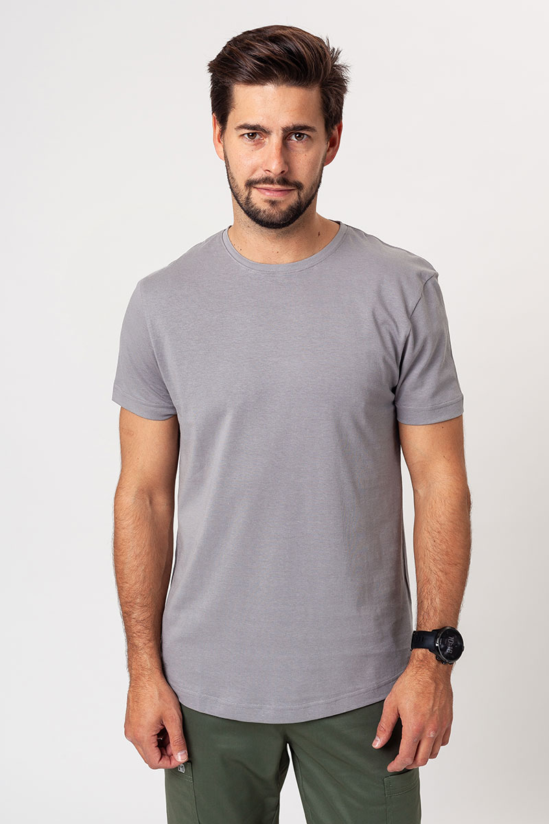 Koszulka męska Malfini Origin (standard GOTS - bawełna organiczna) szara-2