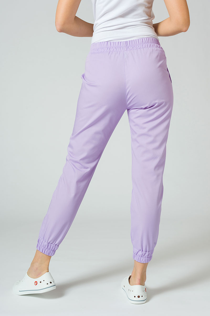 Spodnie medyczne damskie Sunrise Uniforms Easy jogger lawendowe-1