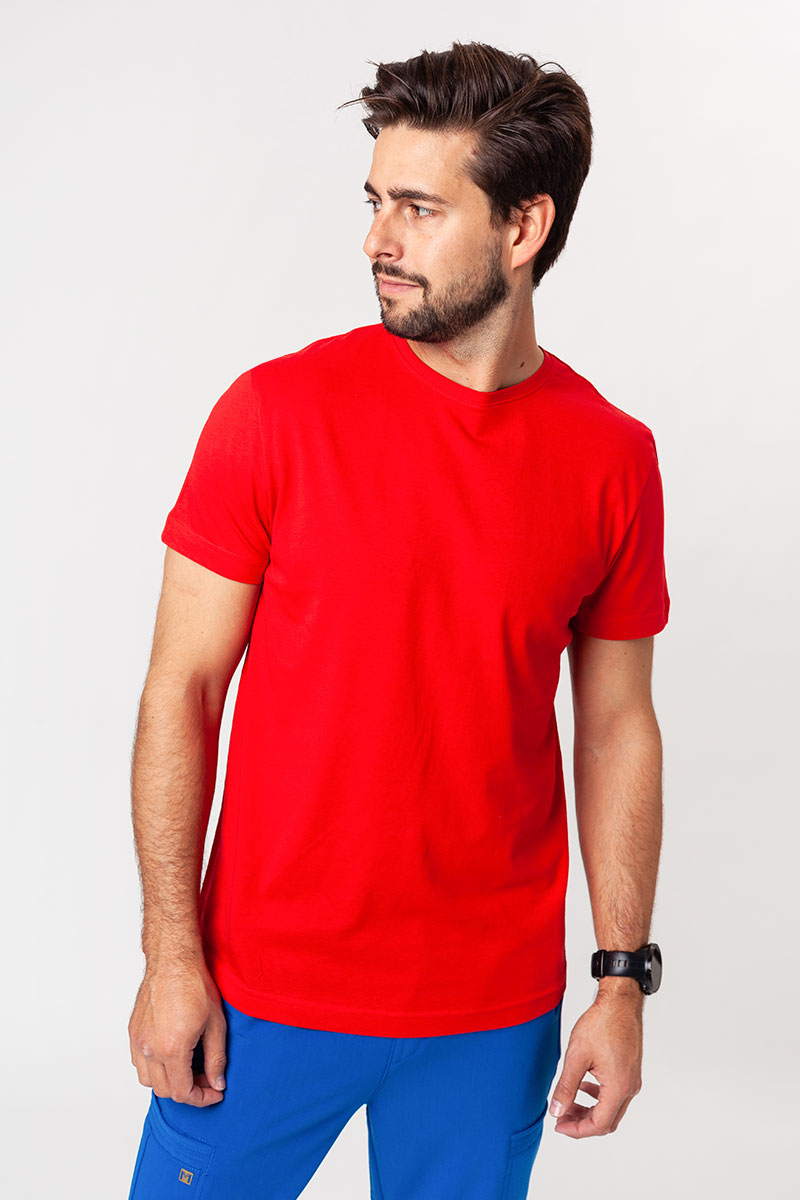 Koszulka męska Malfini Origin (standard GOTS - bawełna organiczna) czerwona-3