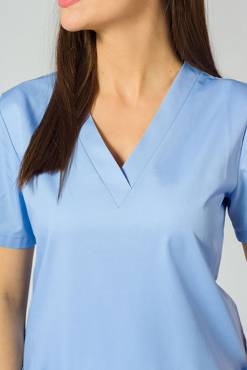 Komplet medyczny damski Sunrise Uniforms Basic Jogger (bluza Light, spodnie Easy) niebieski-4