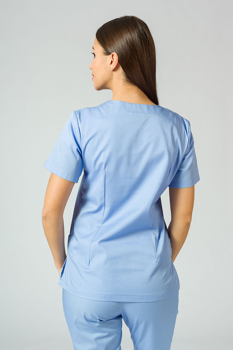 Komplet medyczny Sunrise Uniforms Basic Jogger niebieski (ze spodniami Easy)-3