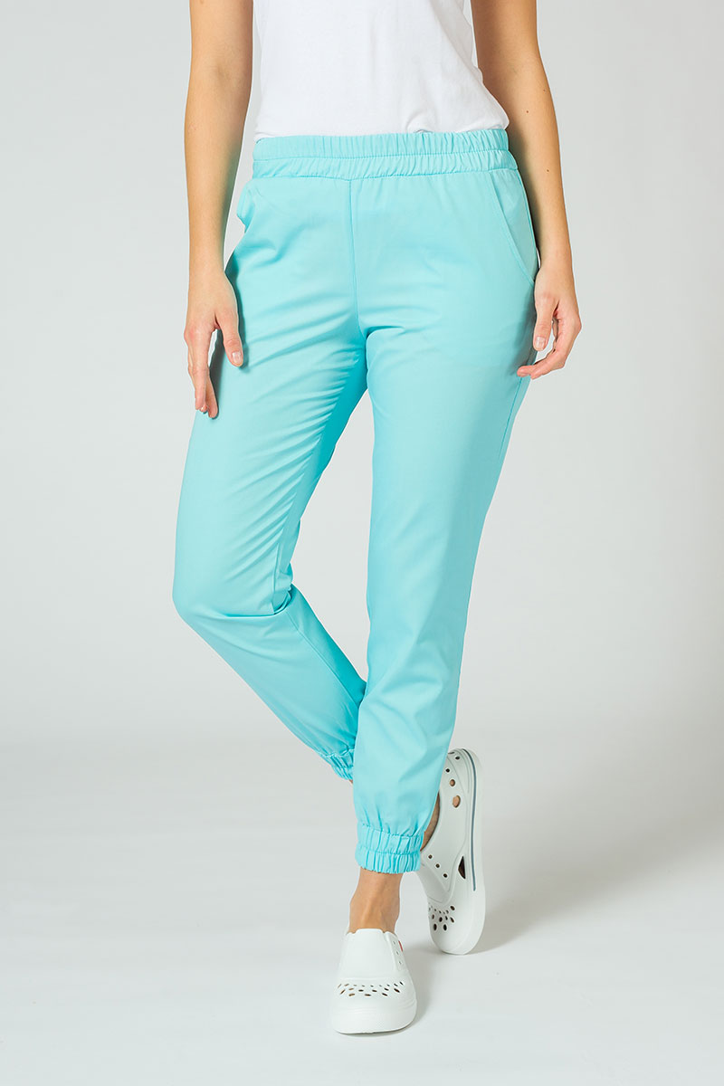 Komplet medyczny damski Sunrise Uniforms Basic Jogger (bluza Light, spodnie Easy) aqua-6