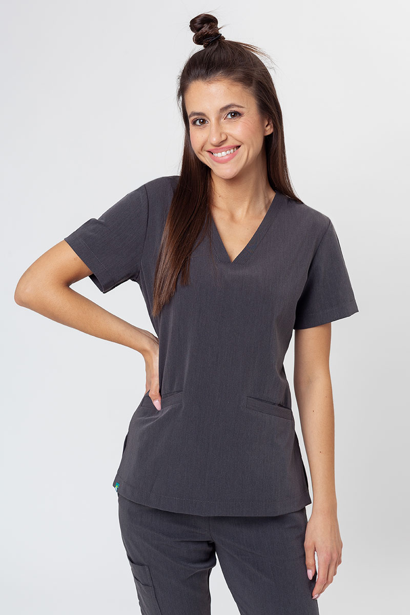 Komplet medyczny Sunrise Uniforms Premium (bluza Joy, spodnie Chill) szary melanż-2