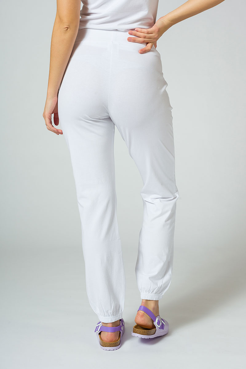 Spodnie damskie dresowe Malfini Leisure białe-1