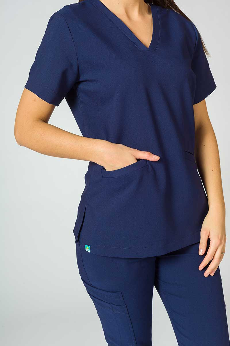 Bluza medyczna Sunrise Uniforms Premium Joy ciemny granat-6