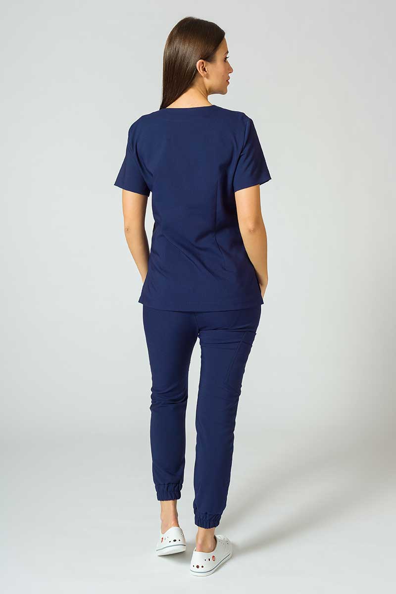 Bluza medyczna damska Sunrise Uniforms Premium Joy ciemny granat-3