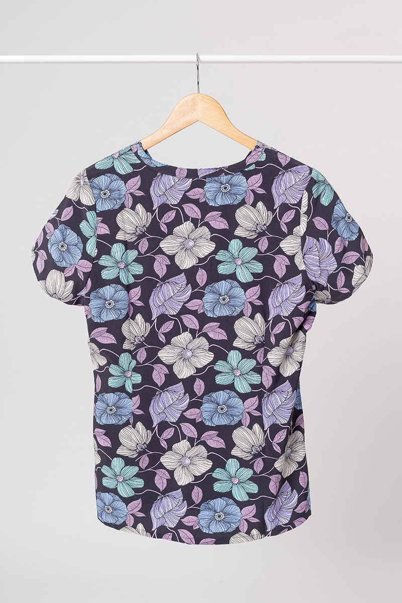 Kolorowa bluza damska Maevn Prints kwiatowy luksus-2