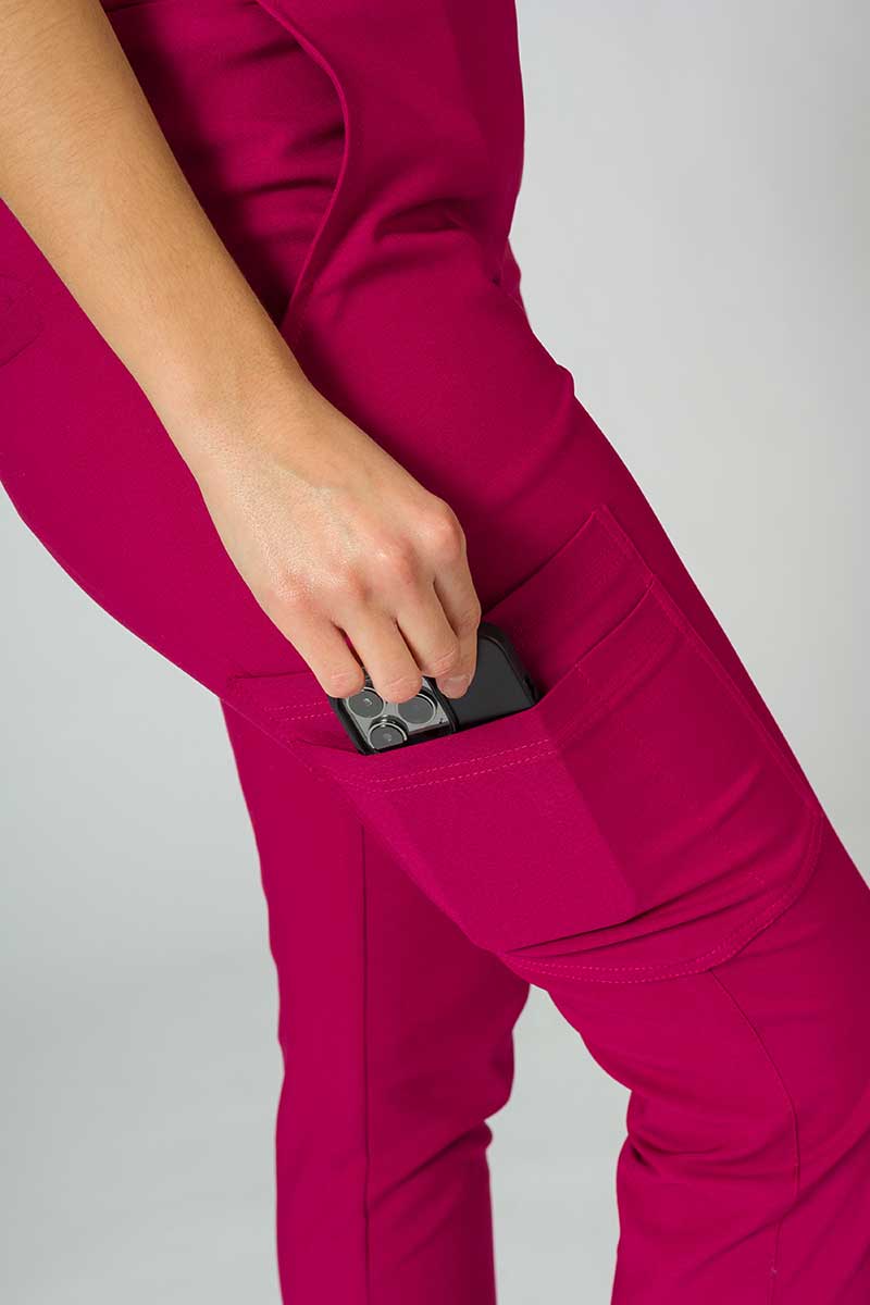 Spodnie damskie Sunrise Uniforms Premium Chill jogger śliwkowe-6