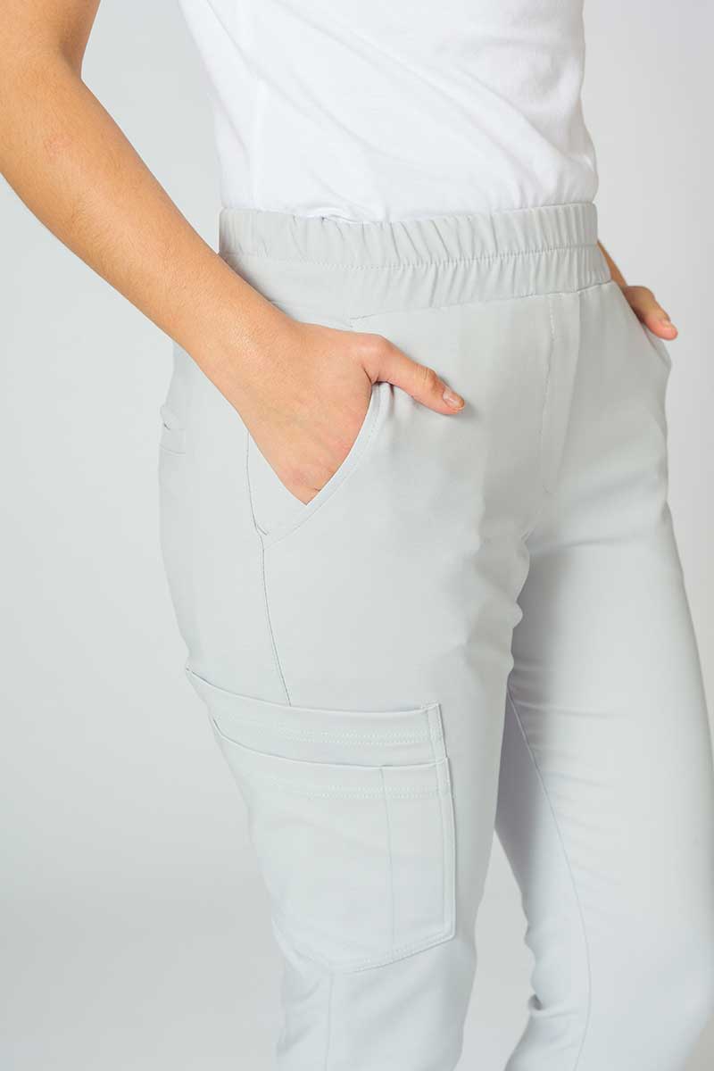 Spodnie medyczne damskie Sunrise Uniforms Premium Chill jogger popielate-4