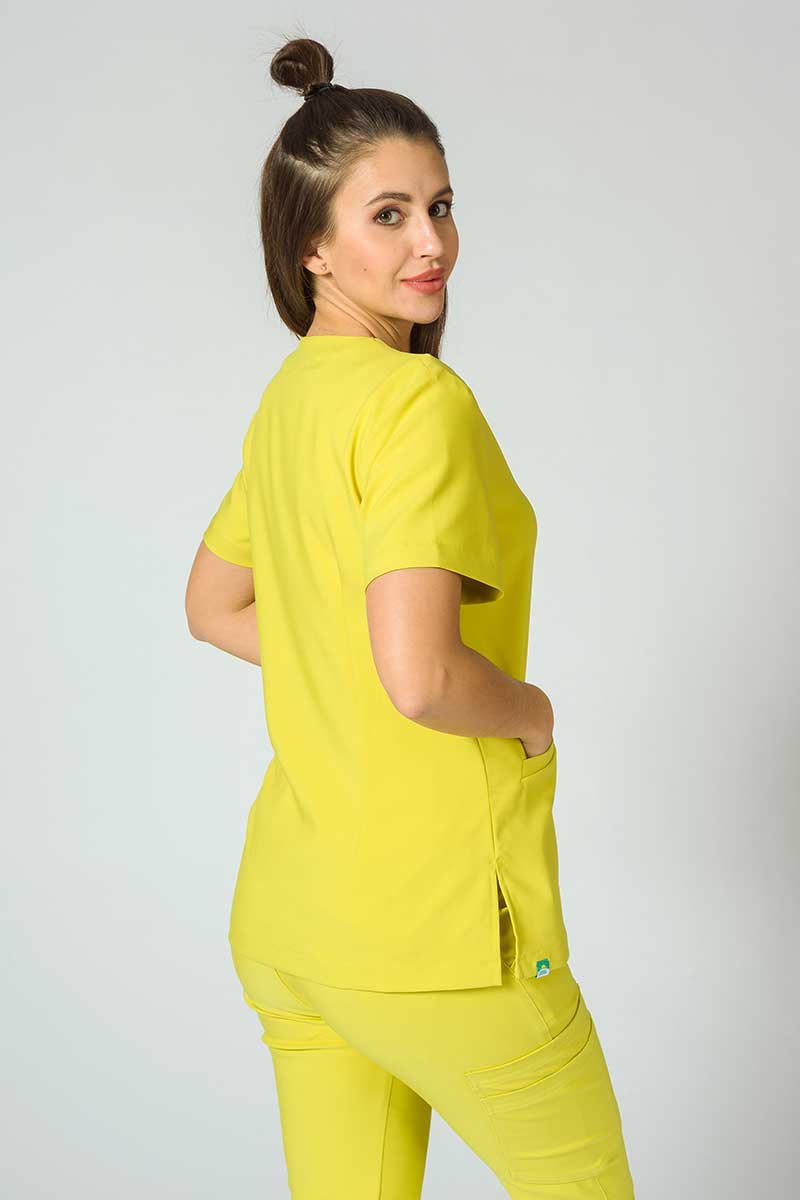 Bluza medyczna damska Sunrise Uniforms Premium Joy żółta-5