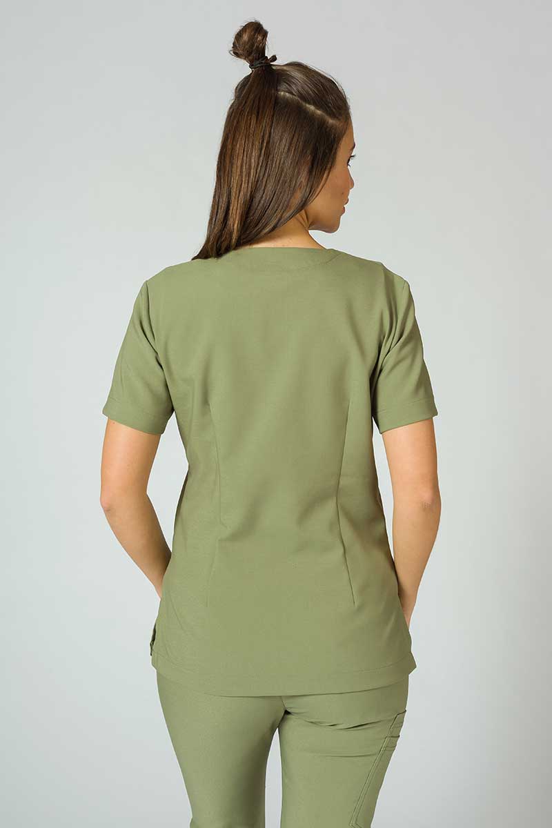 Bluza medyczna damska Sunrise Uniforms Premium Joy oliwkowa-2