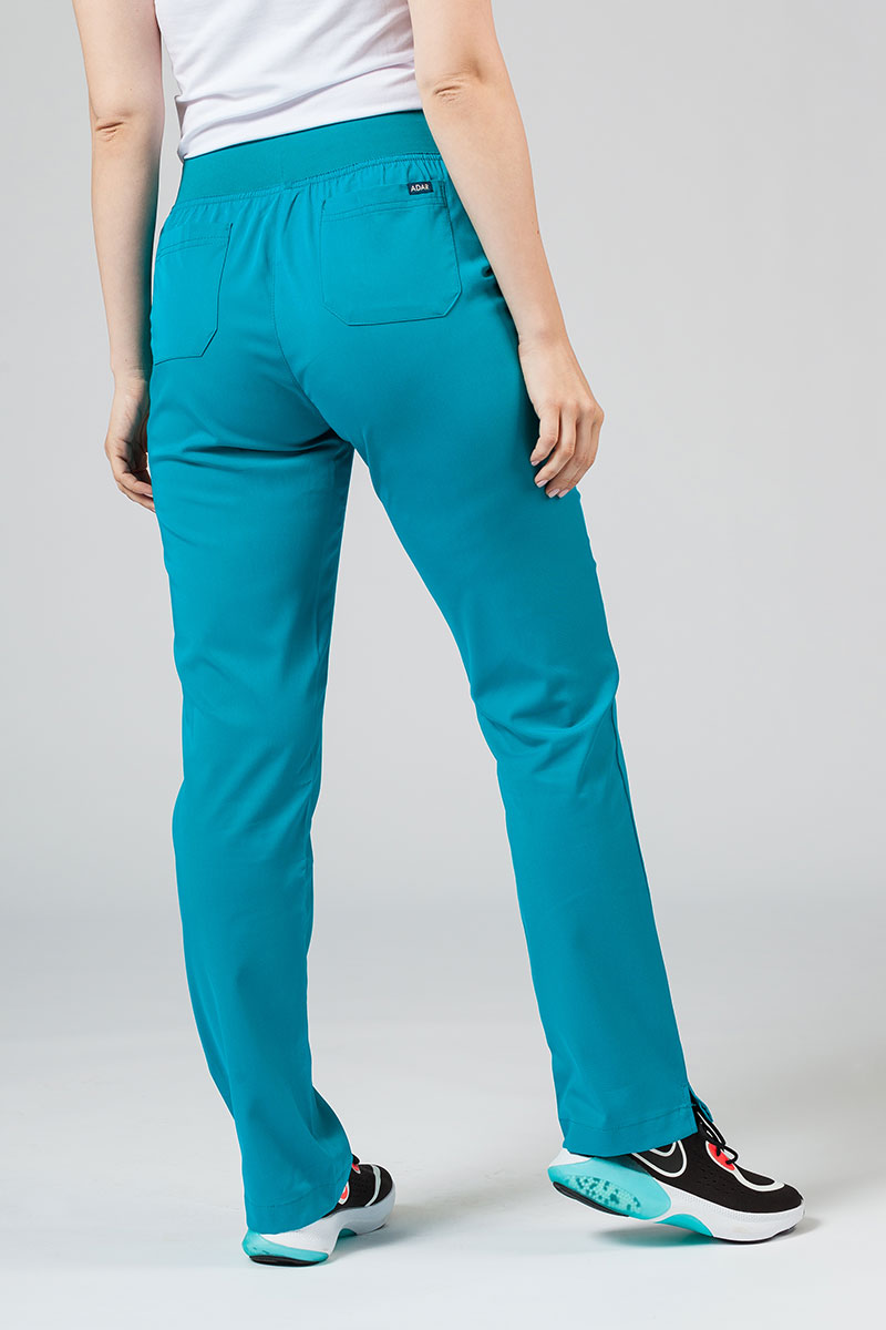 Spodnie damskie Adar Uniforms Leg Yoga morski błękit-3