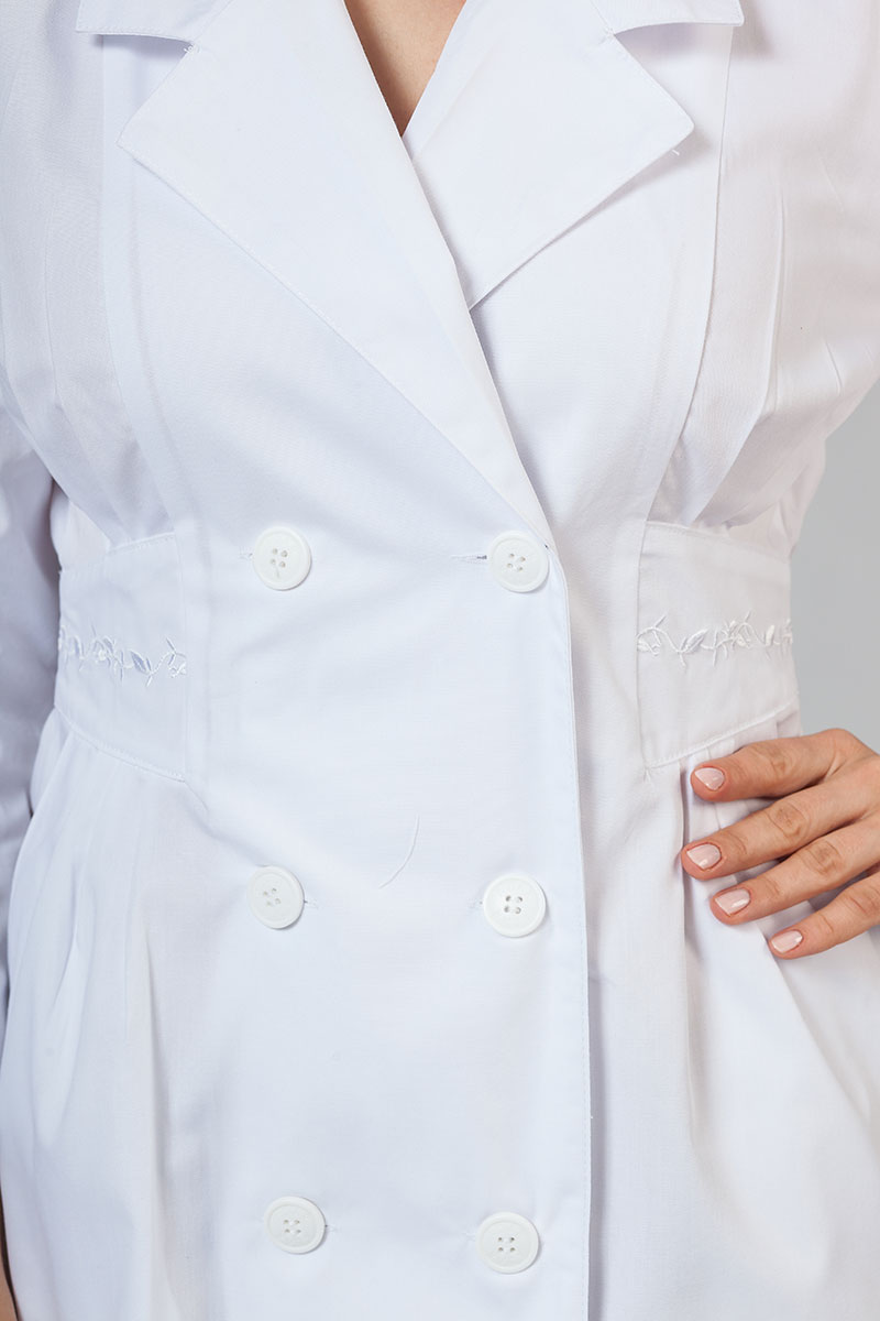 Sukienka medyczna damska Adar Uniforms Midriff biała-4
