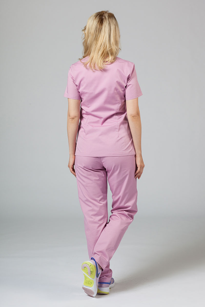 Bluza medyczna damska Sunrise Uniforms Basic Light liliowa-1