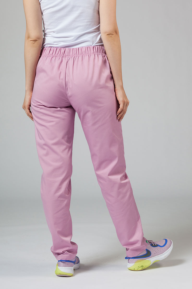 Spodnie medyczne damskie Sunrise Uniforms Basic Regular liliowe-1