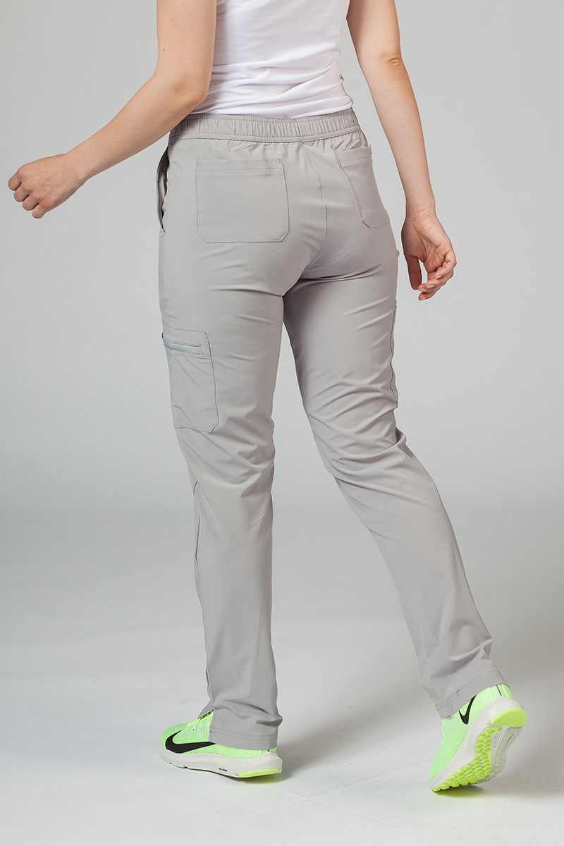 Spodnie damskie Adar Uniforms Skinny Leg Cargo popielate-1