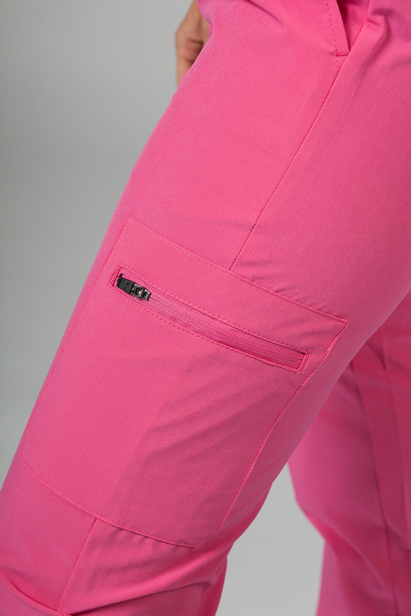 Spodnie damskie Adar Uniforms Skinny Leg Cargo różowe-6
