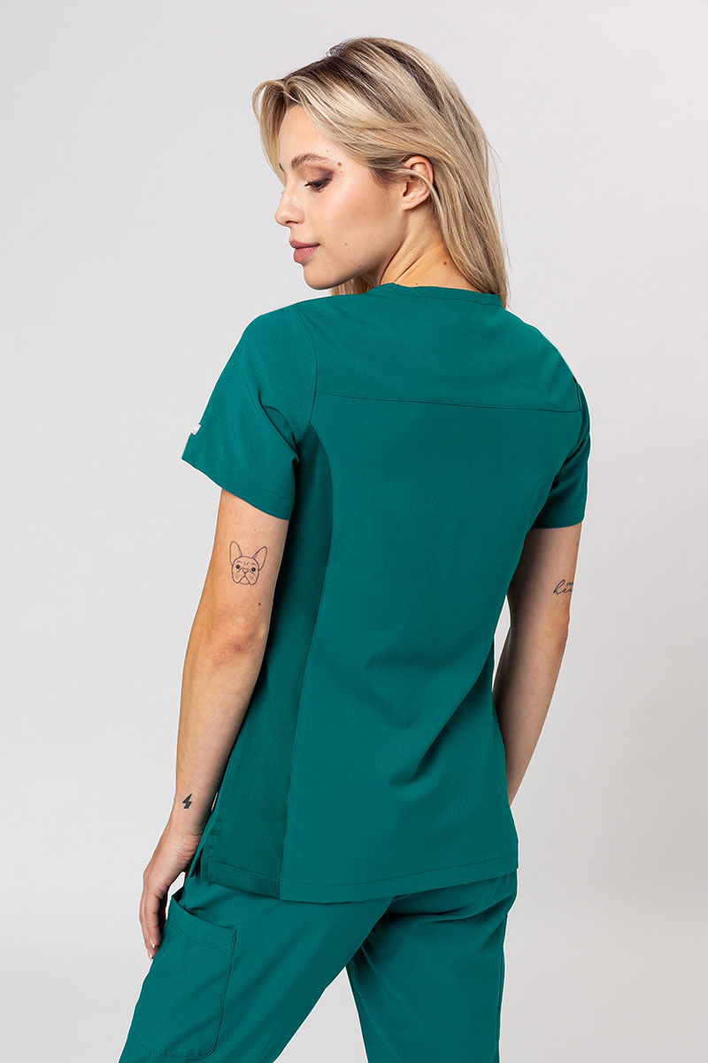 Bluza medyczna damska Maevn Momentum Asymetric zielona-1