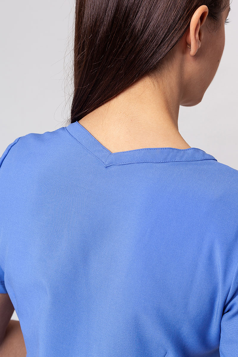 Bluza medyczna damska Maevn Momentum Double V-neck klasyczny błękit-3
