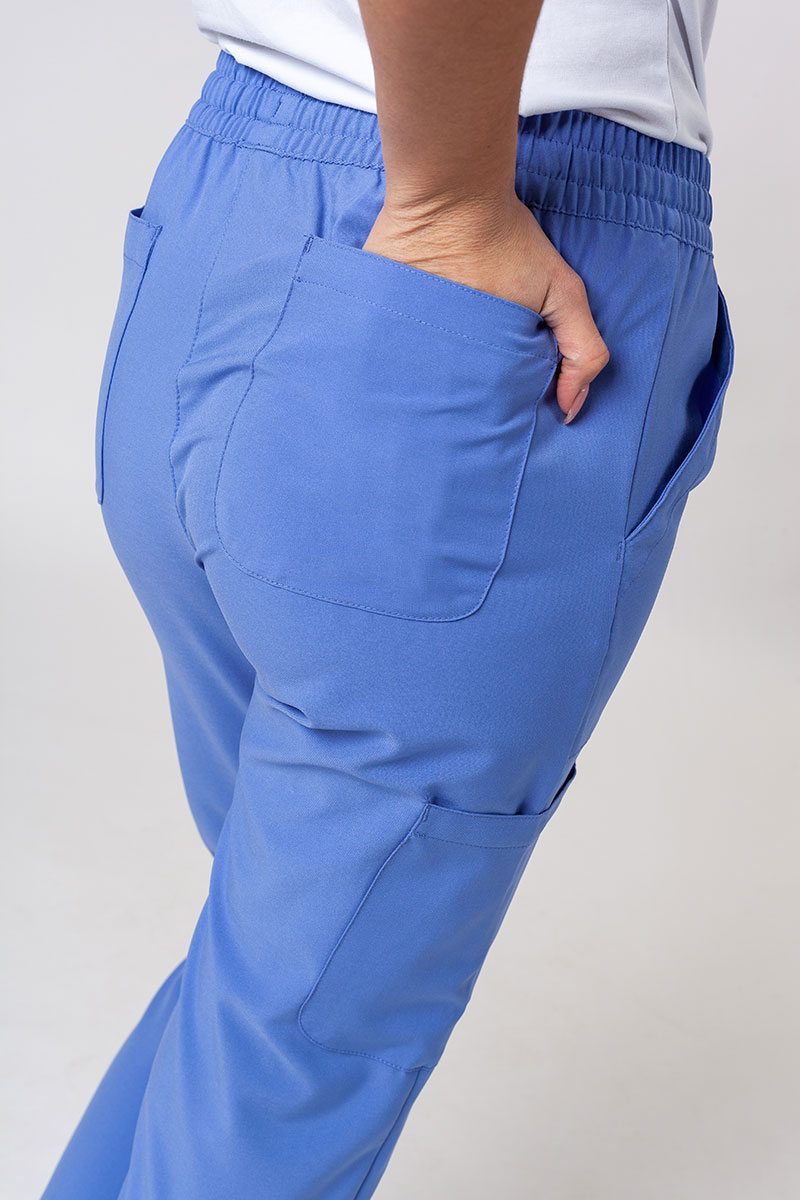 Spodnie medyczne damskie Maevn Momentum 6-pocket klasyczny błękit-4