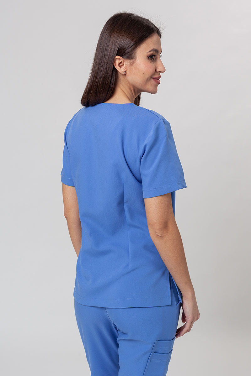 Bluza medyczna damska Sunrise Uniforms Premium Joy niebieska-1