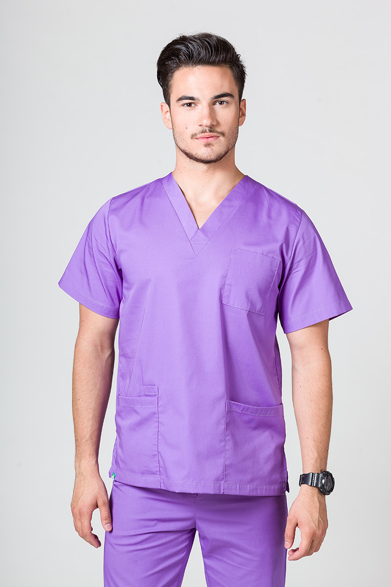 Komplet medyczny męski Sunrise Uniforms fioletowy (z bluzą uniwersalną)-2