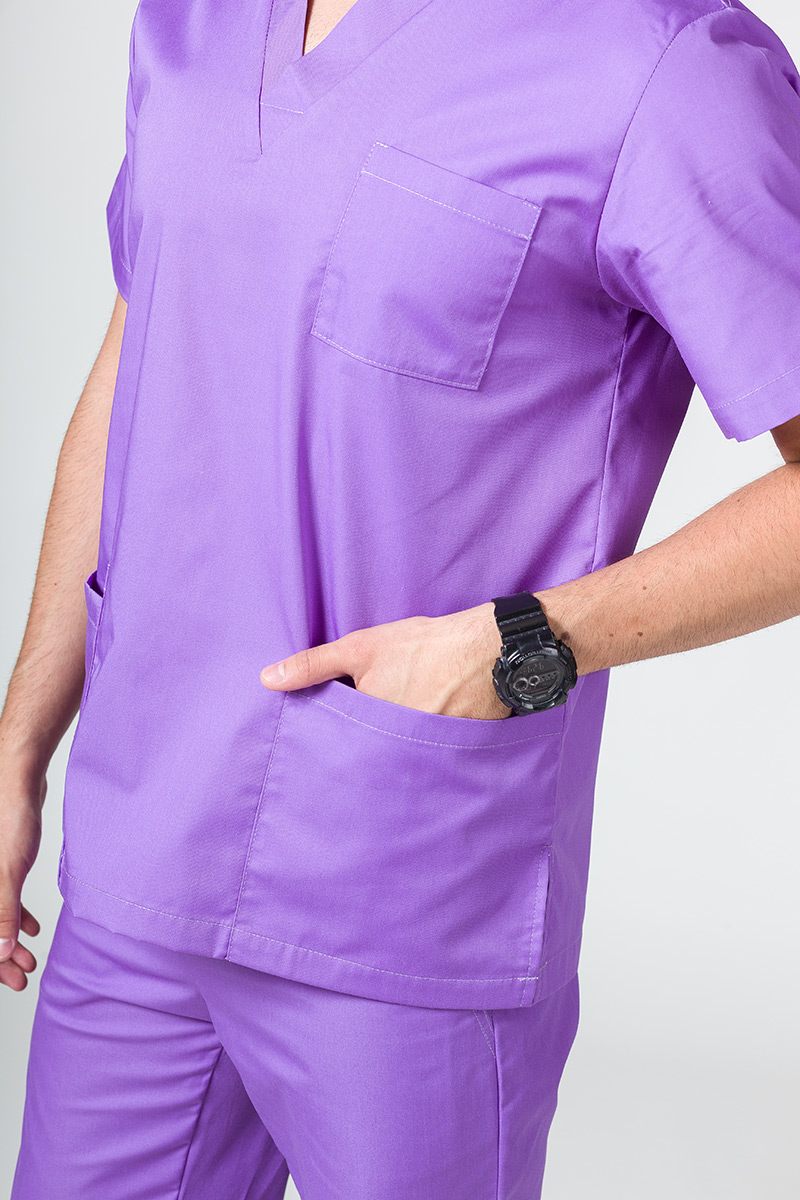 Komplet medyczny męski Sunrise Uniforms fioletowy (z bluzą uniwersalną)-4