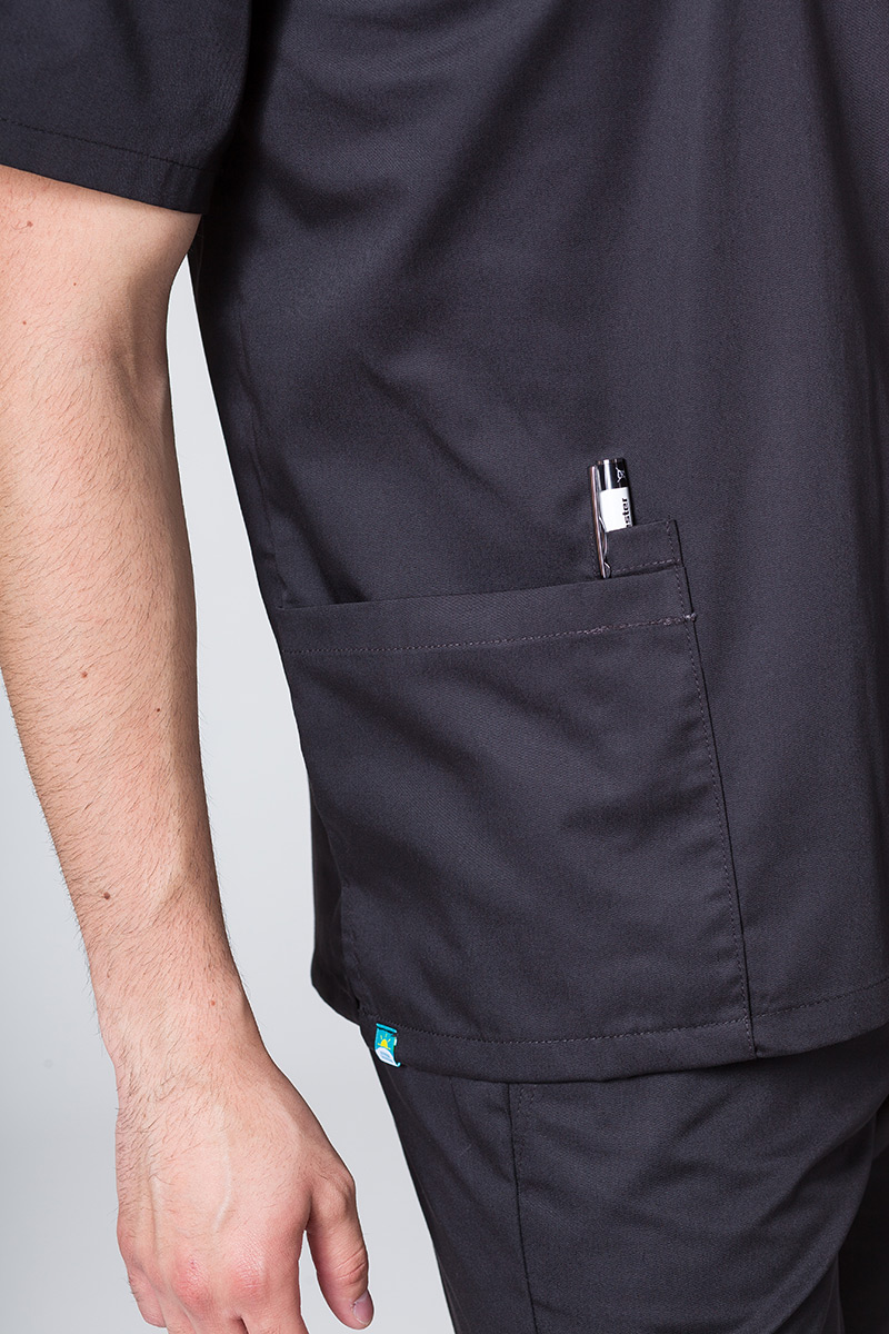 Komplet medyczny męski Sunrise Uniforms Basic Classic (bluza Standard, spodnie Regular) czarny-5