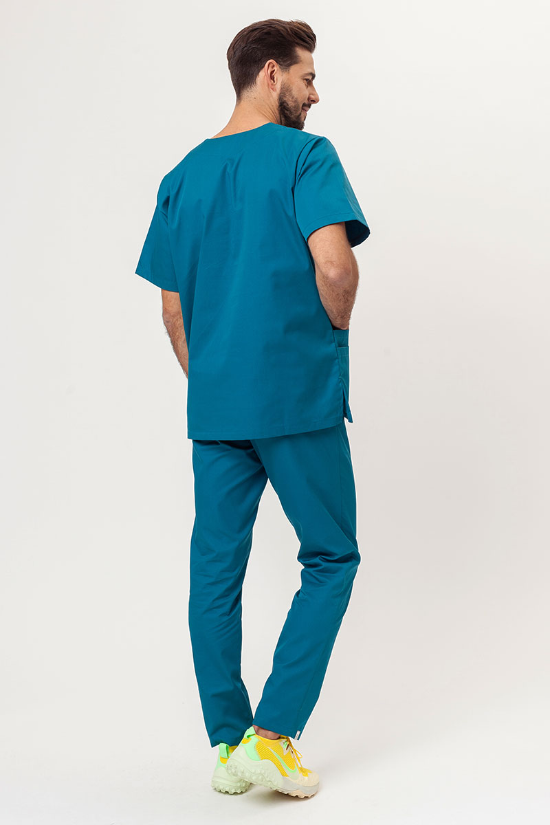Komplet medyczny męski Sunrise Uniforms turkusowy (z bluzą uniwersalną)-3