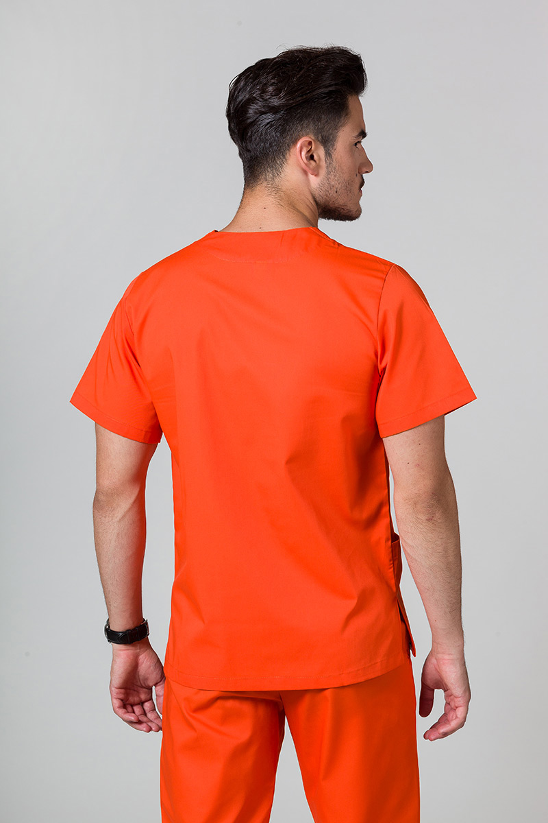 Komplet medyczny męski Sunrise Uniforms pomarańczowy (z bluzą uniwersalną)-3