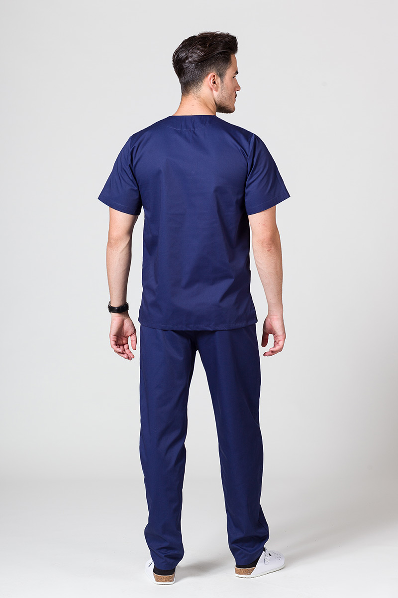Komplet medyczny męski Sunrise Uniforms ciemny granat (z bluzą uniwersalną)-1
