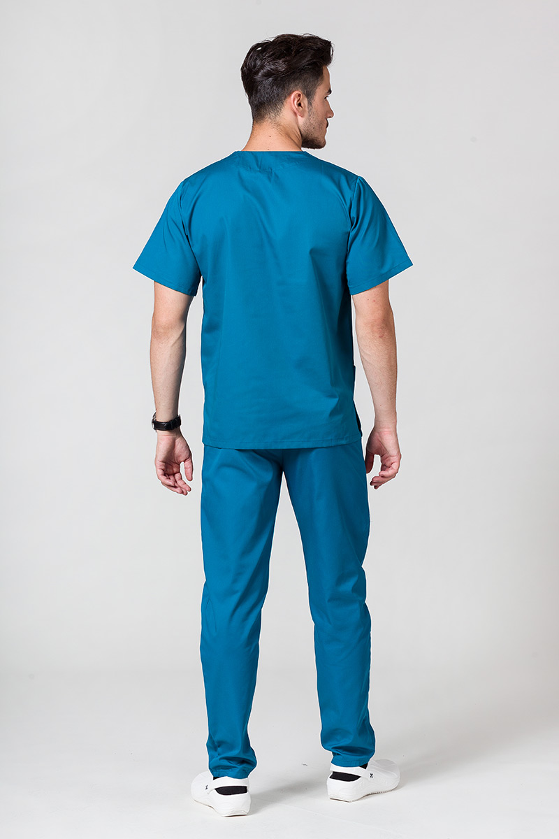 Komplet medyczny męski Sunrise Uniforms karaibski błękit (z bluzą uniwersalną)-1