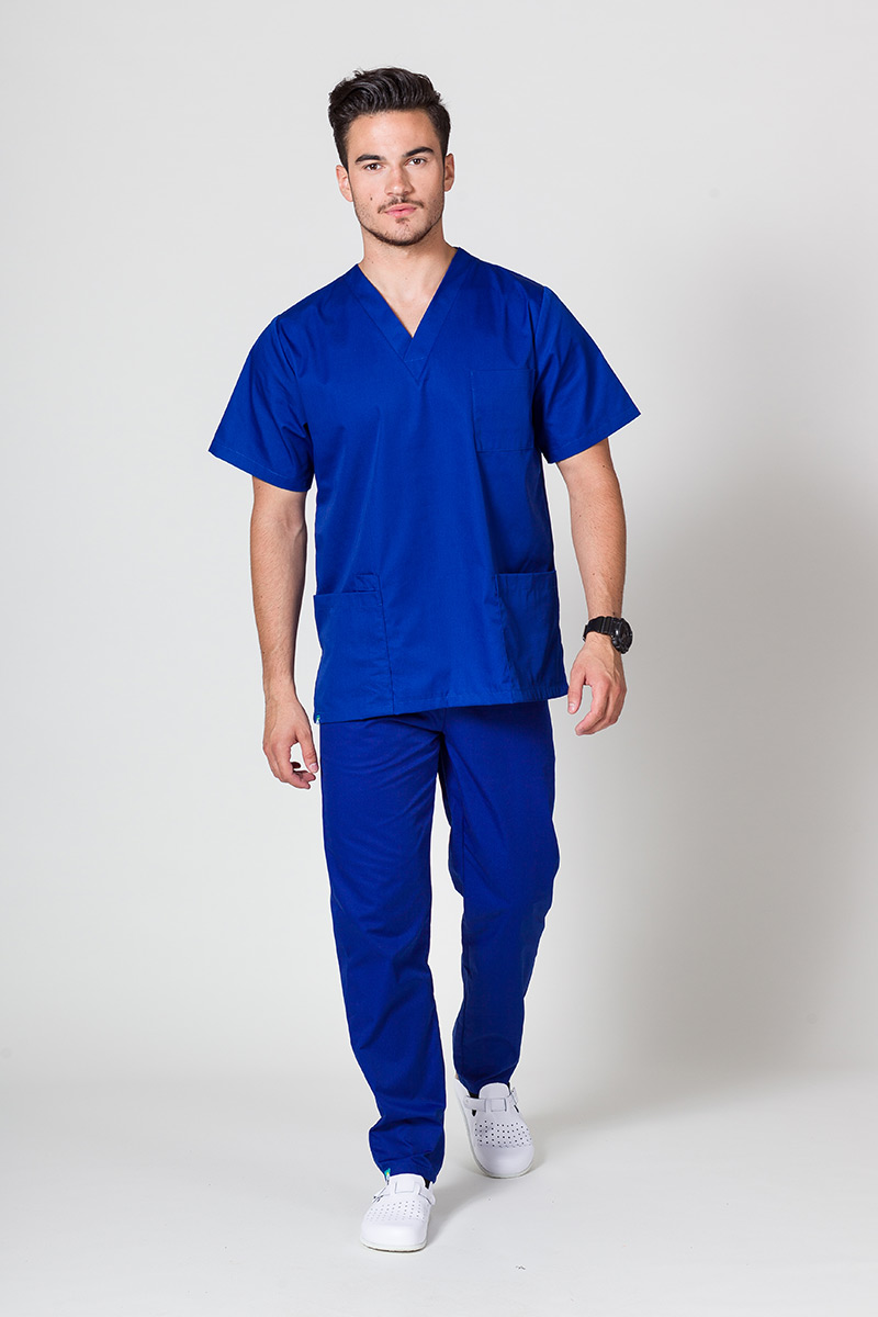 Komplet medyczny męski Sunrise Uniforms granatowy (z bluzą uniwersalną)-1