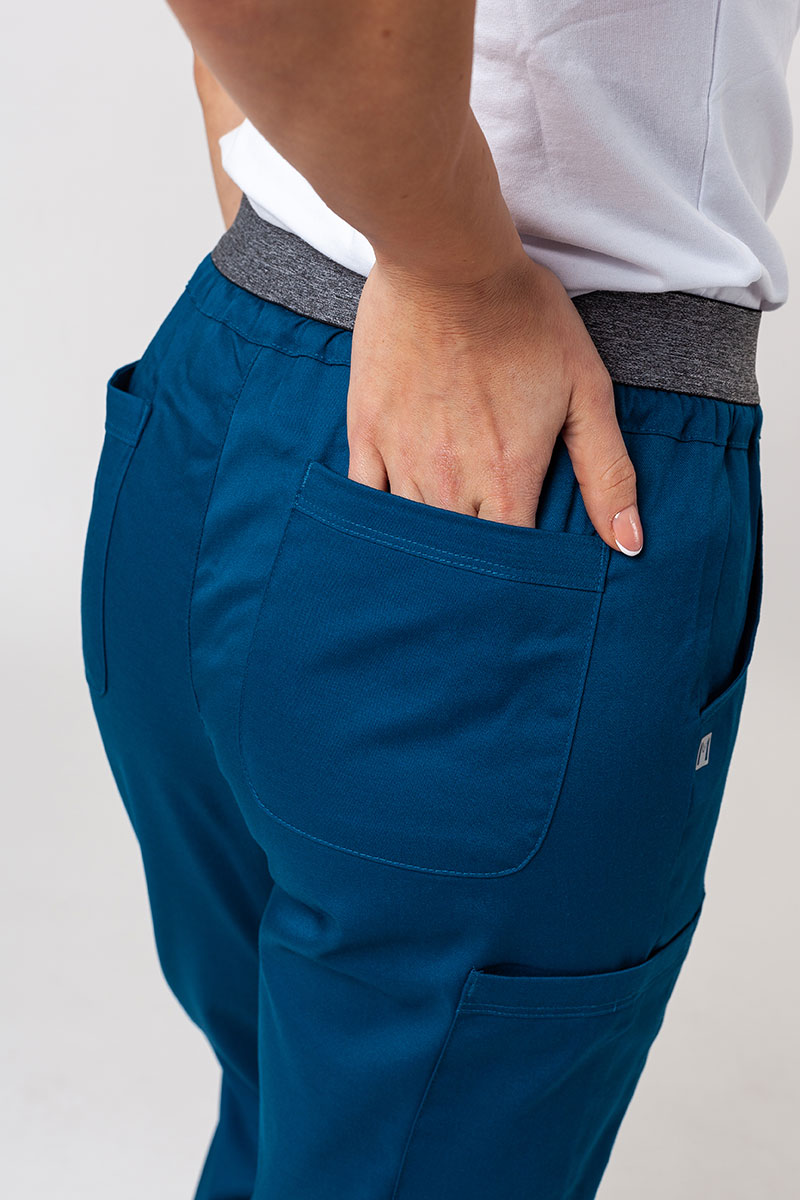 Spodnie medyczne damskie Maevn Matrix semi-jogger karaibski błękit-4